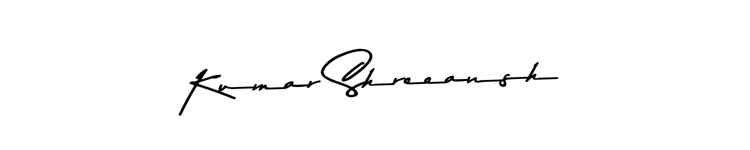 Create a beautiful signature design for name Kumar Shreeansh. With this signature (Asem Kandis PERSONAL USE) fonts, you can make a handwritten signature for free. Kumar Shreeansh signature style 9 images and pictures png