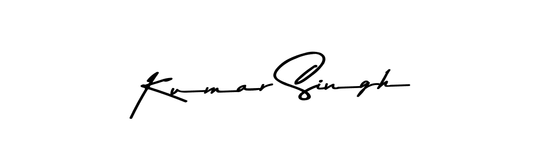 Create a beautiful signature design for name Kumar Singh. With this signature (Asem Kandis PERSONAL USE) fonts, you can make a handwritten signature for free. Kumar Singh signature style 9 images and pictures png