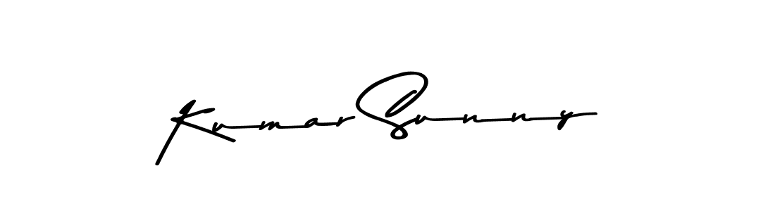 How to make Kumar Sunny name signature. Use Asem Kandis PERSONAL USE style for creating short signs online. This is the latest handwritten sign. Kumar Sunny signature style 9 images and pictures png