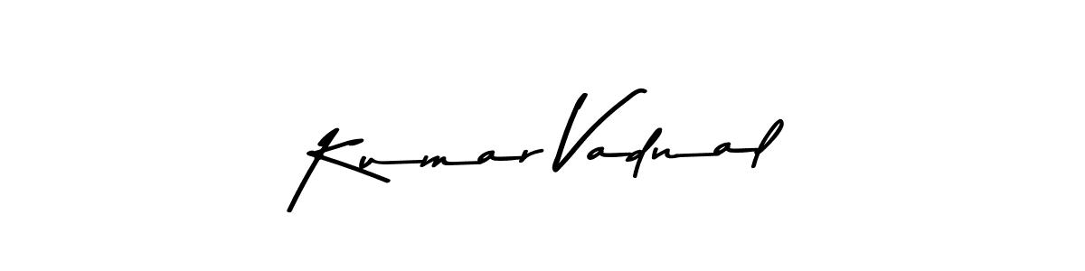 Design your own signature with our free online signature maker. With this signature software, you can create a handwritten (Asem Kandis PERSONAL USE) signature for name Kumar Vadnal. Kumar Vadnal signature style 9 images and pictures png