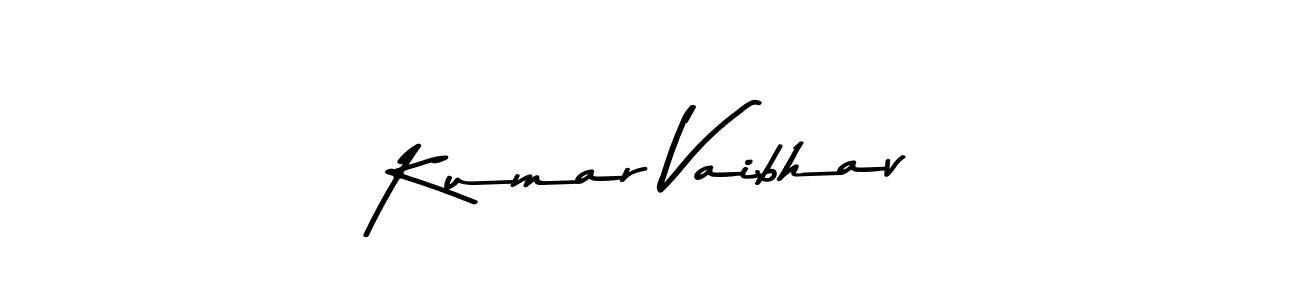 Make a beautiful signature design for name Kumar Vaibhav. With this signature (Asem Kandis PERSONAL USE) style, you can create a handwritten signature for free. Kumar Vaibhav signature style 9 images and pictures png