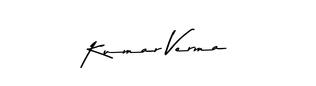 Use a signature maker to create a handwritten signature online. With this signature software, you can design (Asem Kandis PERSONAL USE) your own signature for name Kumar Verma. Kumar Verma signature style 9 images and pictures png