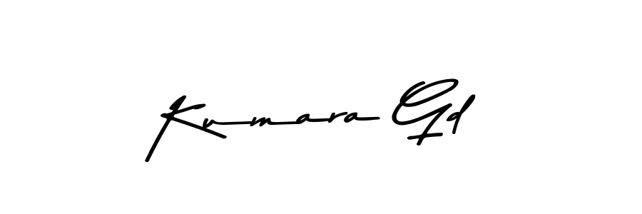 Design your own signature with our free online signature maker. With this signature software, you can create a handwritten (Asem Kandis PERSONAL USE) signature for name Kumara Gd. Kumara Gd signature style 9 images and pictures png