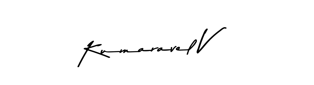 Use a signature maker to create a handwritten signature online. With this signature software, you can design (Asem Kandis PERSONAL USE) your own signature for name Kumaravel V. Kumaravel V signature style 9 images and pictures png