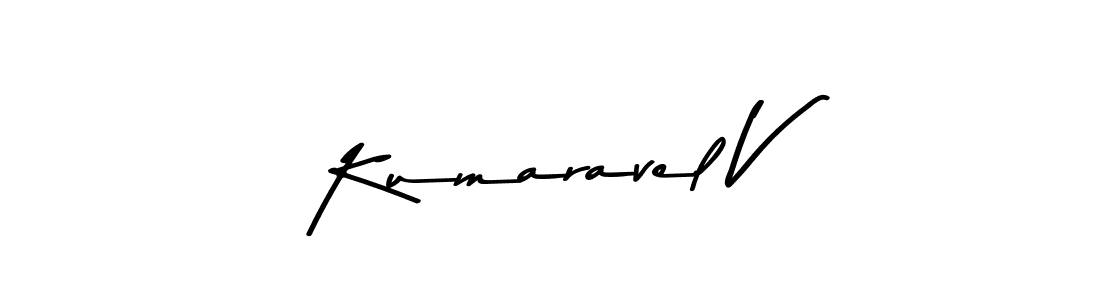 Use a signature maker to create a handwritten signature online. With this signature software, you can design (Asem Kandis PERSONAL USE) your own signature for name Kumaravel V. Kumaravel V signature style 9 images and pictures png