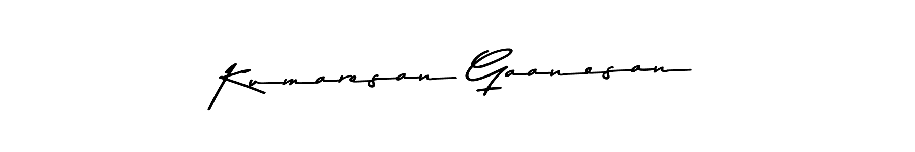 Create a beautiful signature design for name Kumaresan Gaanesan. With this signature (Asem Kandis PERSONAL USE) fonts, you can make a handwritten signature for free. Kumaresan Gaanesan signature style 9 images and pictures png