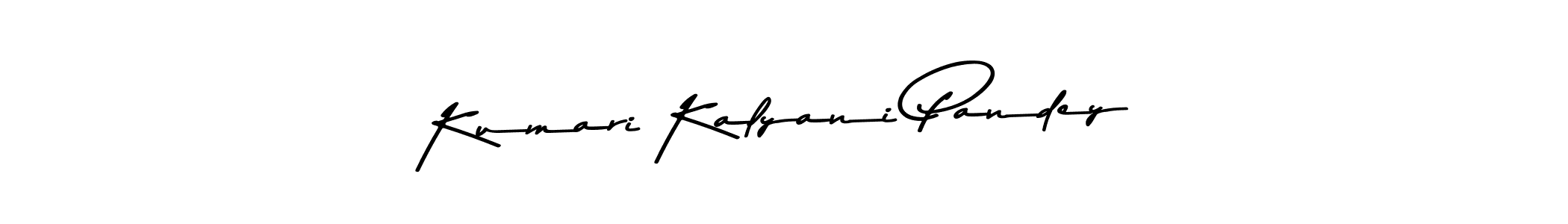 Create a beautiful signature design for name Kumari Kalyani Pandey. With this signature (Asem Kandis PERSONAL USE) fonts, you can make a handwritten signature for free. Kumari Kalyani Pandey signature style 9 images and pictures png