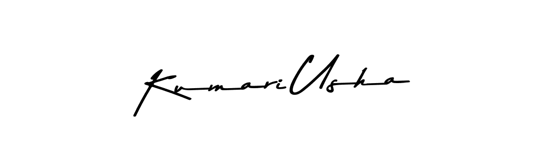 Use a signature maker to create a handwritten signature online. With this signature software, you can design (Asem Kandis PERSONAL USE) your own signature for name Kumari Usha. Kumari Usha signature style 9 images and pictures png
