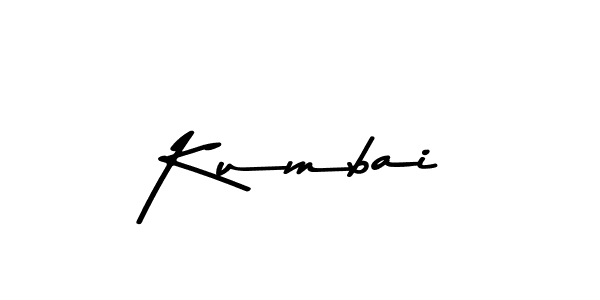 Design your own signature with our free online signature maker. With this signature software, you can create a handwritten (Asem Kandis PERSONAL USE) signature for name Kumbai. Kumbai signature style 9 images and pictures png