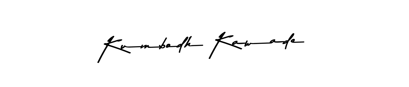 This is the best signature style for the Kumbodh Kawade name. Also you like these signature font (Asem Kandis PERSONAL USE). Mix name signature. Kumbodh Kawade signature style 9 images and pictures png