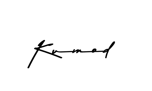 Create a beautiful signature design for name Kumod. With this signature (Asem Kandis PERSONAL USE) fonts, you can make a handwritten signature for free. Kumod signature style 9 images and pictures png