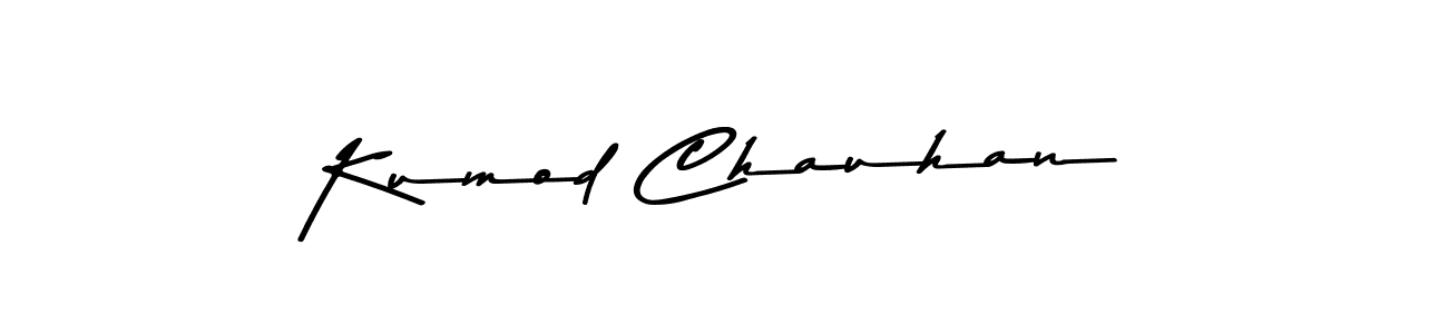 Kumod Chauhan stylish signature style. Best Handwritten Sign (Asem Kandis PERSONAL USE) for my name. Handwritten Signature Collection Ideas for my name Kumod Chauhan. Kumod Chauhan signature style 9 images and pictures png