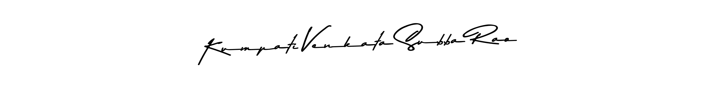 Design your own signature with our free online signature maker. With this signature software, you can create a handwritten (Asem Kandis PERSONAL USE) signature for name Kumpati Venkata Subba Rao. Kumpati Venkata Subba Rao signature style 9 images and pictures png