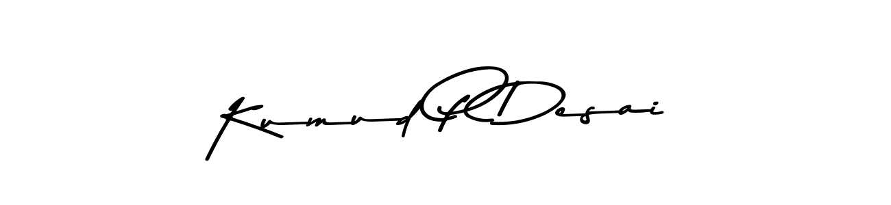 Kumud P Desai stylish signature style. Best Handwritten Sign (Asem Kandis PERSONAL USE) for my name. Handwritten Signature Collection Ideas for my name Kumud P Desai. Kumud P Desai signature style 9 images and pictures png