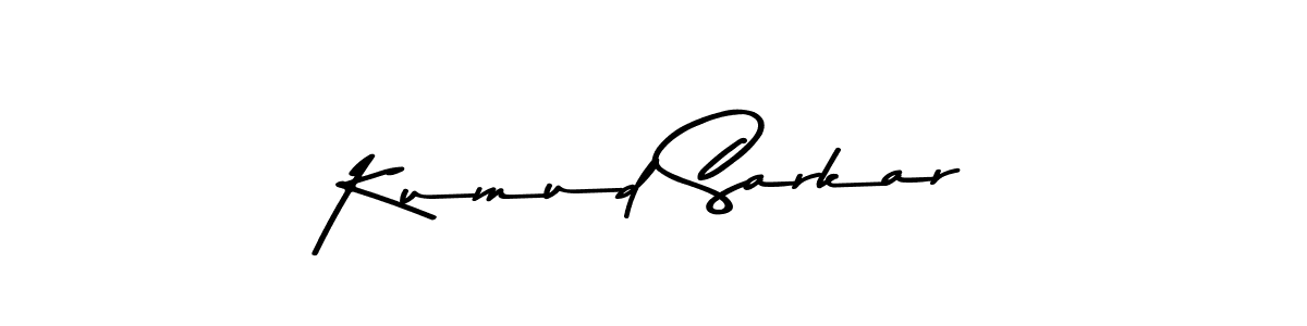 Create a beautiful signature design for name Kumud Sarkar. With this signature (Asem Kandis PERSONAL USE) fonts, you can make a handwritten signature for free. Kumud Sarkar signature style 9 images and pictures png