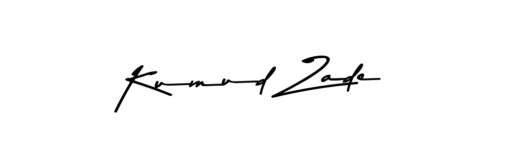How to make Kumud Zade name signature. Use Asem Kandis PERSONAL USE style for creating short signs online. This is the latest handwritten sign. Kumud Zade signature style 9 images and pictures png