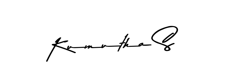 You should practise on your own different ways (Asem Kandis PERSONAL USE) to write your name (Kumutha S) in signature. don't let someone else do it for you. Kumutha S signature style 9 images and pictures png