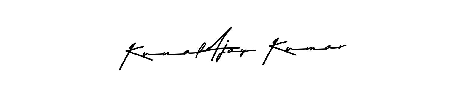 The best way (Asem Kandis PERSONAL USE) to make a short signature is to pick only two or three words in your name. The name Kunal Ajay Kumar include a total of six letters. For converting this name. Kunal Ajay Kumar signature style 9 images and pictures png