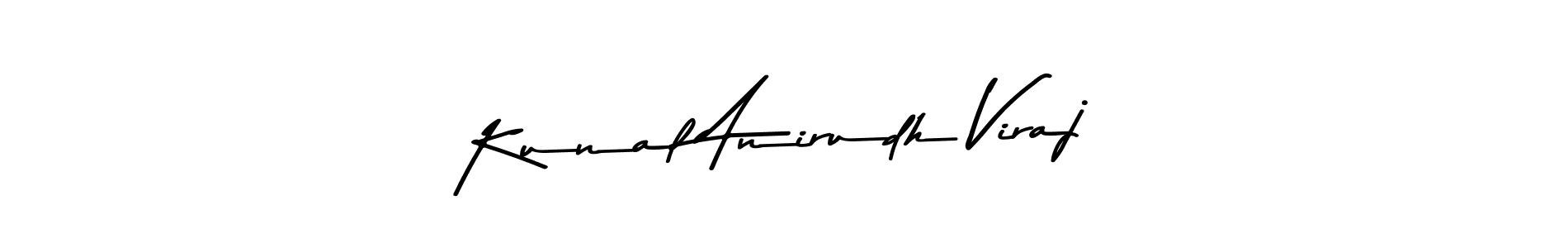 Kunal Anirudh Viraj stylish signature style. Best Handwritten Sign (Asem Kandis PERSONAL USE) for my name. Handwritten Signature Collection Ideas for my name Kunal Anirudh Viraj. Kunal Anirudh Viraj signature style 9 images and pictures png
