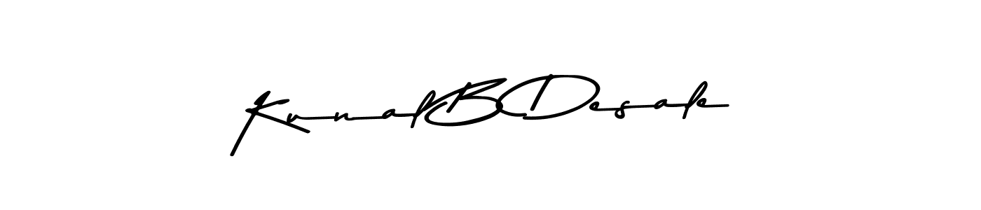 This is the best signature style for the Kunal B Desale name. Also you like these signature font (Asem Kandis PERSONAL USE). Mix name signature. Kunal B Desale signature style 9 images and pictures png