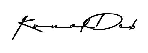 Try this chic Kunal Deb handwritten sign style. Using Asem Kandis PERSONAL USE font elements, it gives your name a sleek, memorable identity. Kunal Deb signature style 9 images and pictures png