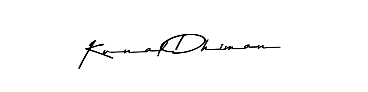 This is the best signature style for the Kunal Dhiman name. Also you like these signature font (Asem Kandis PERSONAL USE). Mix name signature. Kunal Dhiman signature style 9 images and pictures png