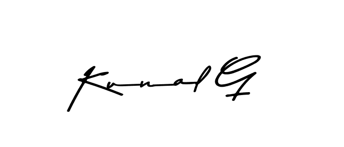 This is the best signature style for the Kunal G name. Also you like these signature font (Asem Kandis PERSONAL USE). Mix name signature. Kunal G signature style 9 images and pictures png