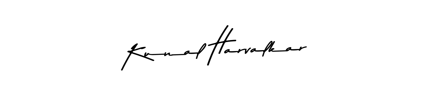 Kunal Harvalkar stylish signature style. Best Handwritten Sign (Asem Kandis PERSONAL USE) for my name. Handwritten Signature Collection Ideas for my name Kunal Harvalkar. Kunal Harvalkar signature style 9 images and pictures png
