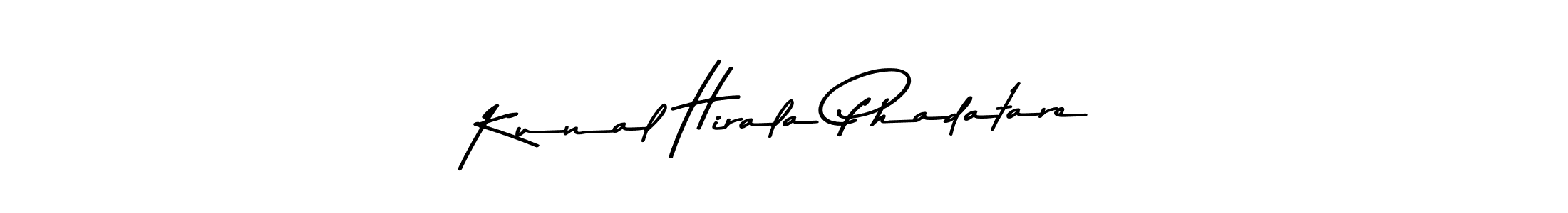 Also we have Kunal Hirala Phadatare name is the best signature style. Create professional handwritten signature collection using Asem Kandis PERSONAL USE autograph style. Kunal Hirala Phadatare signature style 9 images and pictures png