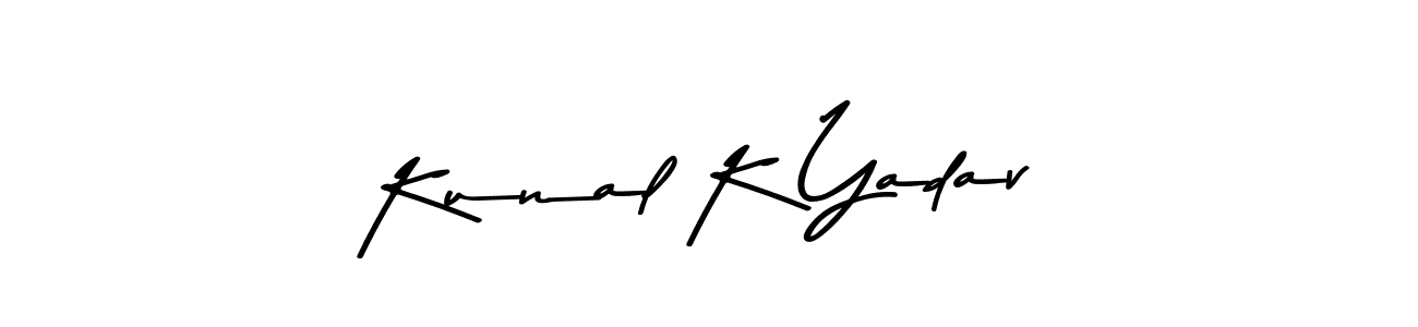 Design your own signature with our free online signature maker. With this signature software, you can create a handwritten (Asem Kandis PERSONAL USE) signature for name Kunal K Yadav. Kunal K Yadav signature style 9 images and pictures png