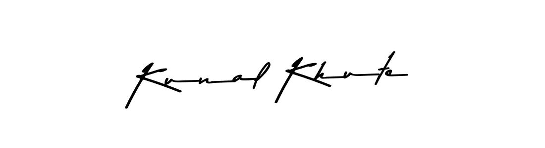 Design your own signature with our free online signature maker. With this signature software, you can create a handwritten (Asem Kandis PERSONAL USE) signature for name Kunal Khute. Kunal Khute signature style 9 images and pictures png
