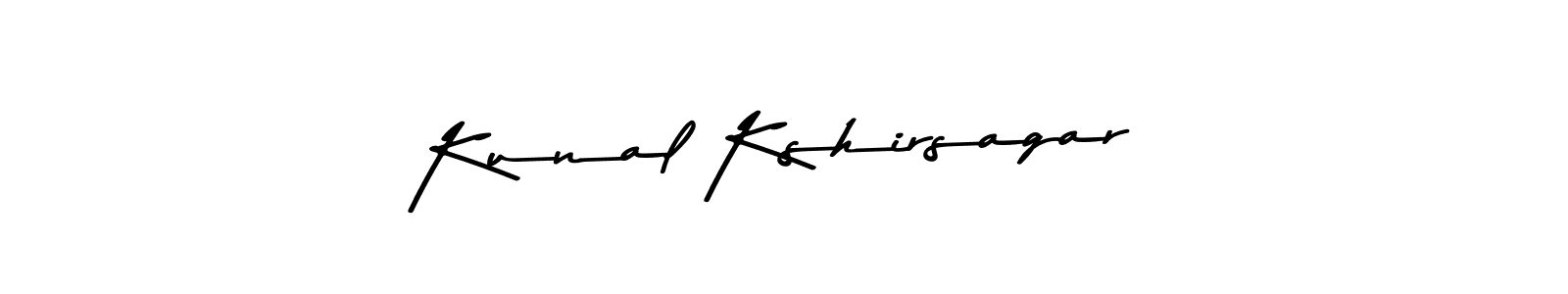 How to make Kunal Kshirsagar name signature. Use Asem Kandis PERSONAL USE style for creating short signs online. This is the latest handwritten sign. Kunal Kshirsagar signature style 9 images and pictures png