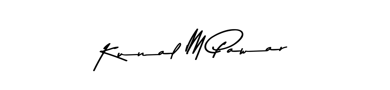 Use a signature maker to create a handwritten signature online. With this signature software, you can design (Asem Kandis PERSONAL USE) your own signature for name Kunal M Pawar. Kunal M Pawar signature style 9 images and pictures png