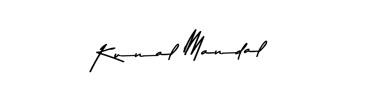 Create a beautiful signature design for name Kunal Mandal. With this signature (Asem Kandis PERSONAL USE) fonts, you can make a handwritten signature for free. Kunal Mandal signature style 9 images and pictures png