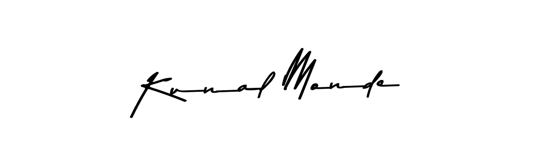 Kunal Monde stylish signature style. Best Handwritten Sign (Asem Kandis PERSONAL USE) for my name. Handwritten Signature Collection Ideas for my name Kunal Monde. Kunal Monde signature style 9 images and pictures png