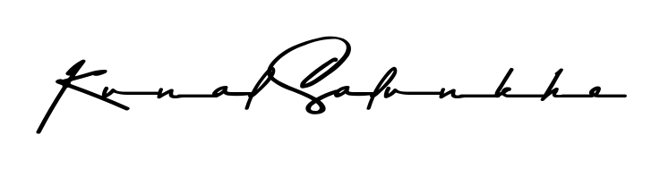 Practice writing Kunal Salunkhe with the flow of Asem Kandis PERSONAL USE lettering. A fantastic source of inspiration for developing your personal signature style. Kunal Salunkhe signature style 9 images and pictures png
