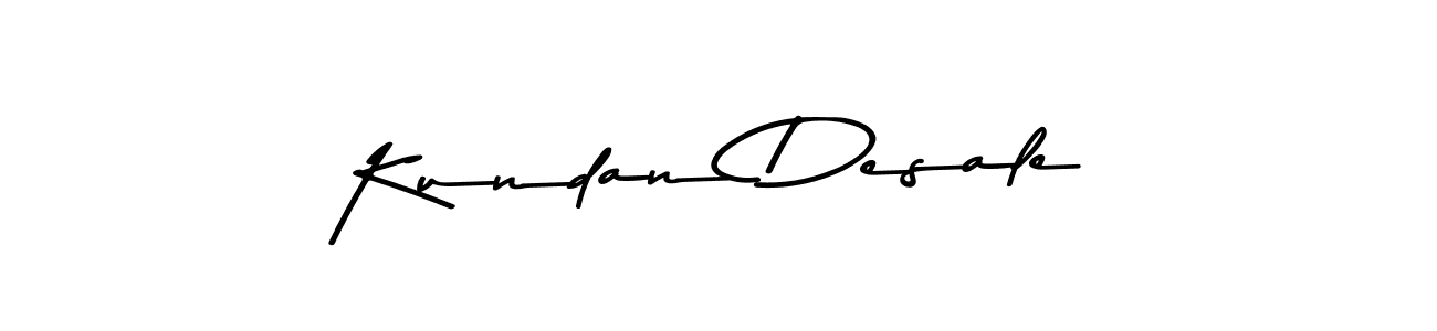 Make a beautiful signature design for name Kundan Desale. With this signature (Asem Kandis PERSONAL USE) style, you can create a handwritten signature for free. Kundan Desale signature style 9 images and pictures png