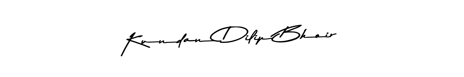 Asem Kandis PERSONAL USE is a professional signature style that is perfect for those who want to add a touch of class to their signature. It is also a great choice for those who want to make their signature more unique. Get Kundan Dilip Bhoir name to fancy signature for free. Kundan Dilip Bhoir signature style 9 images and pictures png