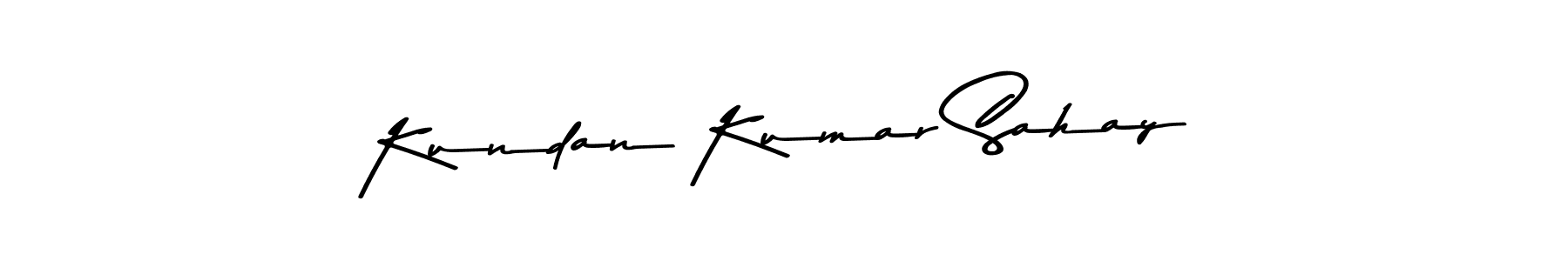 Make a beautiful signature design for name Kundan Kumar Sahay. With this signature (Asem Kandis PERSONAL USE) style, you can create a handwritten signature for free. Kundan Kumar Sahay signature style 9 images and pictures png