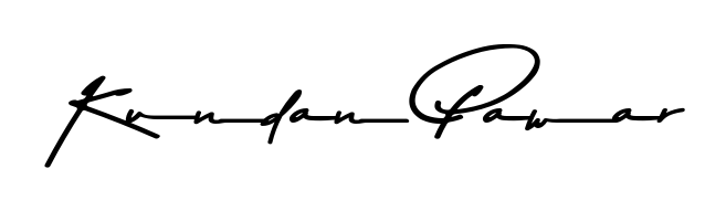 The Asem Kandis PERSONAL USE handwriting style adds charm and authenticity to name Kundan Pawar. A wonderful choice for personal thank-you notes. Kundan Pawar signature style 9 images and pictures png