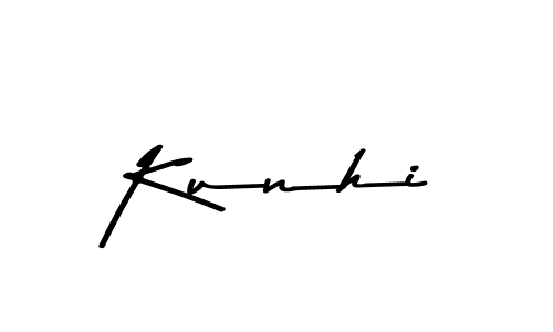 Create a beautiful signature design for name Kunhi. With this signature (Asem Kandis PERSONAL USE) fonts, you can make a handwritten signature for free. Kunhi signature style 9 images and pictures png