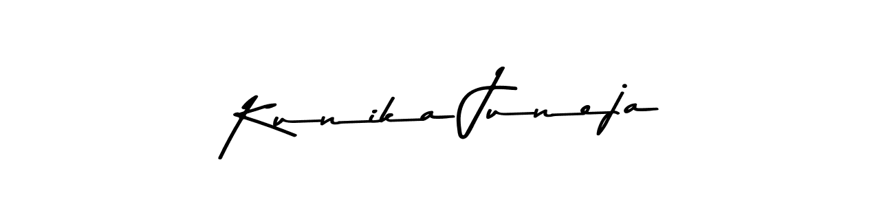 How to make Kunika Juneja signature? Asem Kandis PERSONAL USE is a professional autograph style. Create handwritten signature for Kunika Juneja name. Kunika Juneja signature style 9 images and pictures png