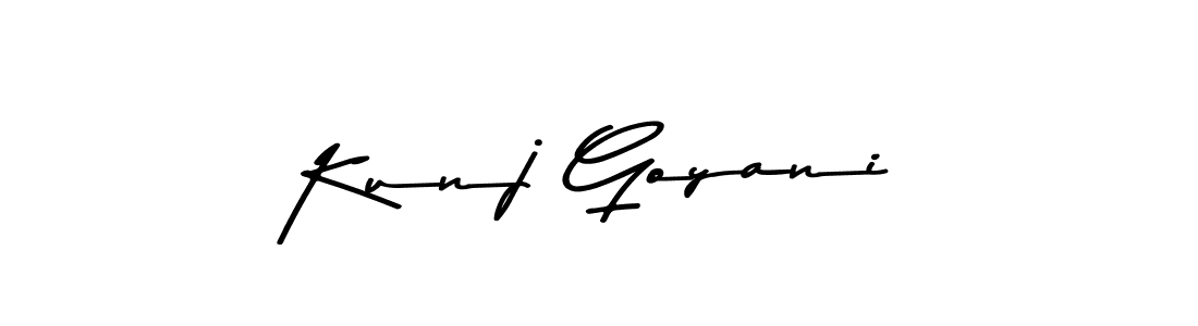 Make a beautiful signature design for name Kunj Goyani. Use this online signature maker to create a handwritten signature for free. Kunj Goyani signature style 9 images and pictures png
