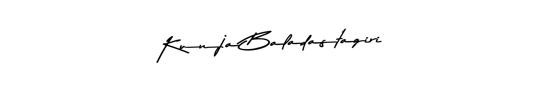 The best way (Asem Kandis PERSONAL USE) to make a short signature is to pick only two or three words in your name. The name Kunja Baladastagiri include a total of six letters. For converting this name. Kunja Baladastagiri signature style 9 images and pictures png