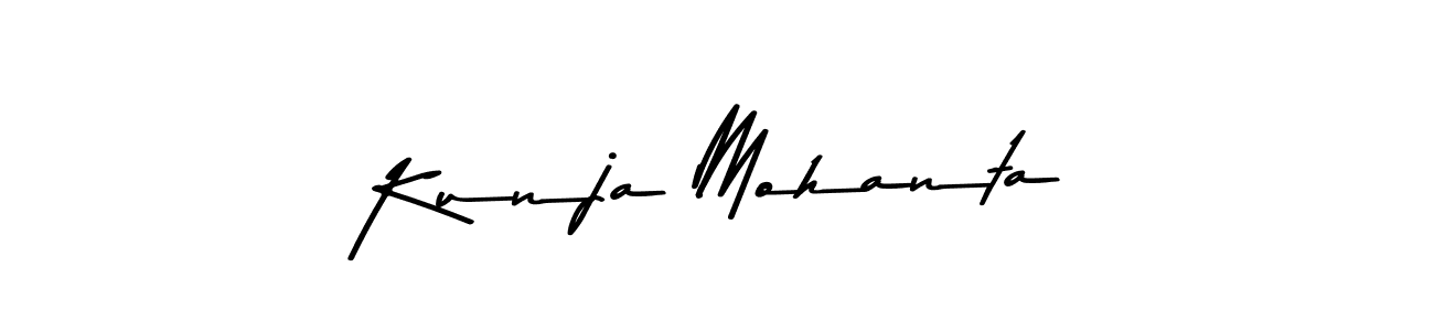 Create a beautiful signature design for name Kunja Mohanta. With this signature (Asem Kandis PERSONAL USE) fonts, you can make a handwritten signature for free. Kunja Mohanta signature style 9 images and pictures png