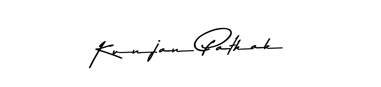 Make a beautiful signature design for name Kunjan Pathak. Use this online signature maker to create a handwritten signature for free. Kunjan Pathak signature style 9 images and pictures png