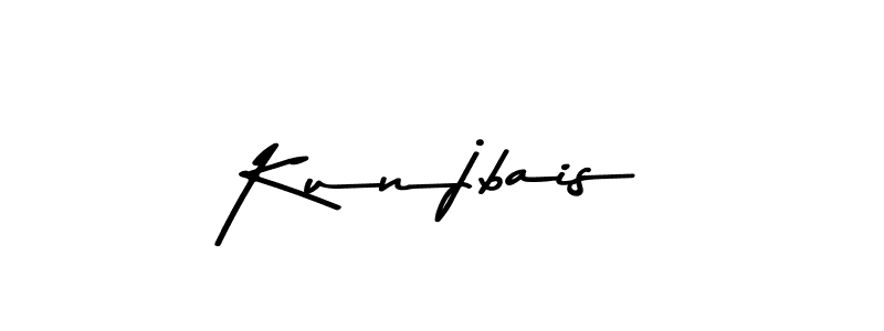 if you are searching for the best signature style for your name Kunjbais. so please give up your signature search. here we have designed multiple signature styles  using Asem Kandis PERSONAL USE. Kunjbais signature style 9 images and pictures png