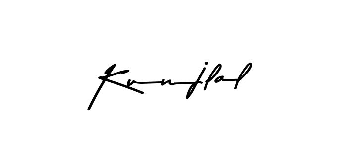 Make a beautiful signature design for name Kunjlal. With this signature (Asem Kandis PERSONAL USE) style, you can create a handwritten signature for free. Kunjlal signature style 9 images and pictures png