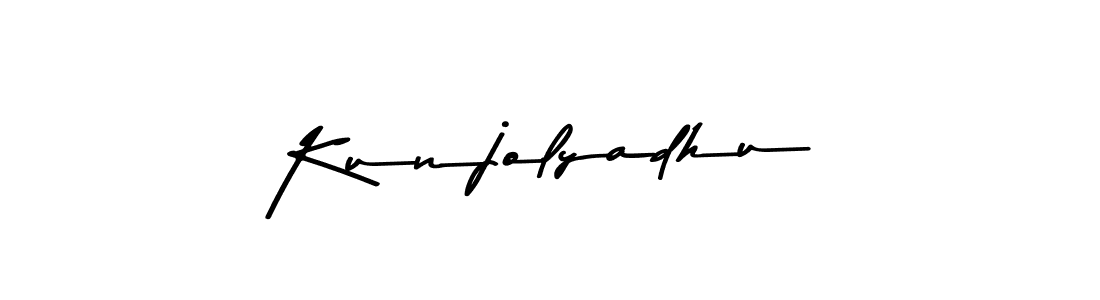 Create a beautiful signature design for name Kunjolyadhu. With this signature (Asem Kandis PERSONAL USE) fonts, you can make a handwritten signature for free. Kunjolyadhu signature style 9 images and pictures png
