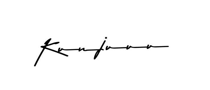 This is the best signature style for the Kunjuuu name. Also you like these signature font (Asem Kandis PERSONAL USE). Mix name signature. Kunjuuu signature style 9 images and pictures png